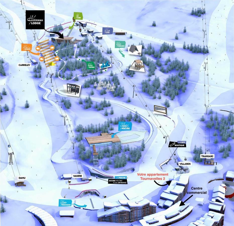 Arcadien - Appartement Les Arcs 1800 - 10 Personnes - 3 Chambres Εξωτερικό φωτογραφία